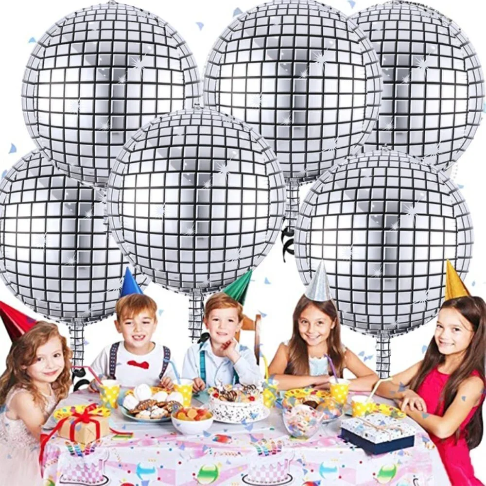 4D Disco Shaped Balloon Pack of 8